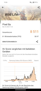 Google Pixel 8a Test 3D Mark 2