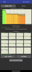 Google Pixel 8a Test Throtteling CPU