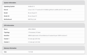 N One NPad X1 Test System 12 1