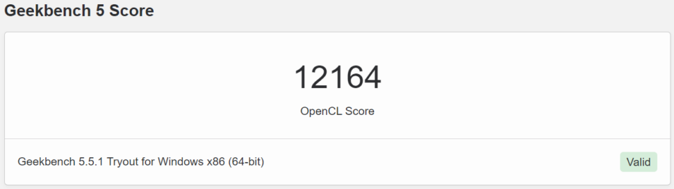 Ninkear N16 Pro Benchmark Geekbench 5 OpenCL