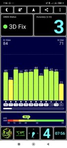 WLAN Geschwindigkiet GPS Empfang fix 3