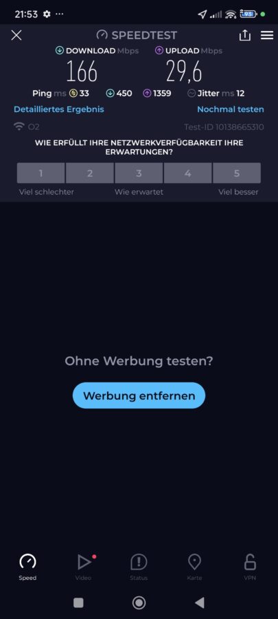 Poco f6 connectivity speedtest wifi