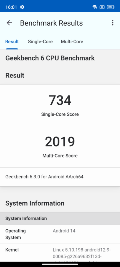 Blackview Oscal Pilot 2 Benchmarks 5