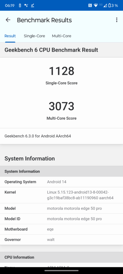 Motorola Edge 50 Pro Benchmark Tests 4