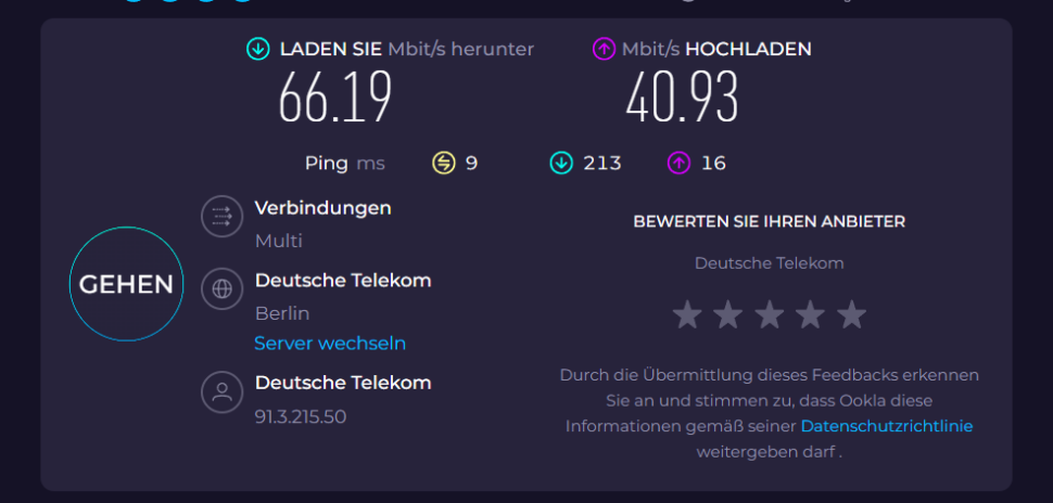 Ninkear A15 Plus WLAN Speedtest 2