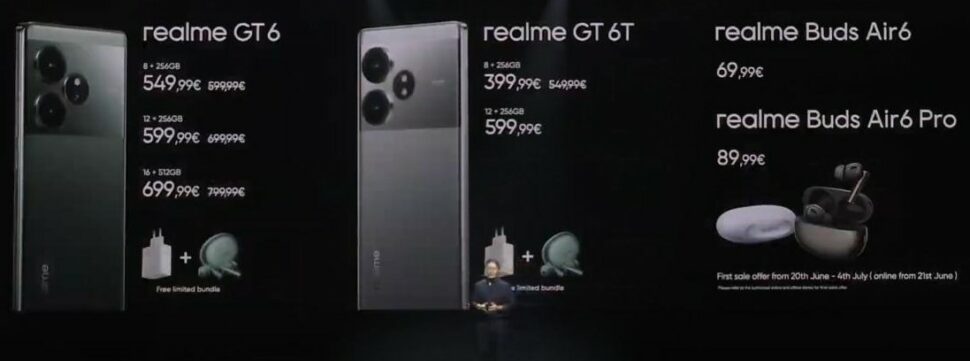 Realme GT 6 vorgestellt Preise