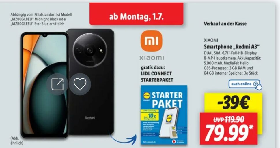 Lidl Redmi A3 Juli 2024 1