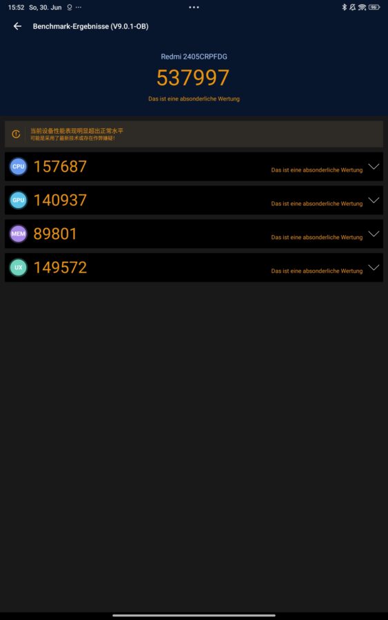 Redmi Pad Benchmark 2