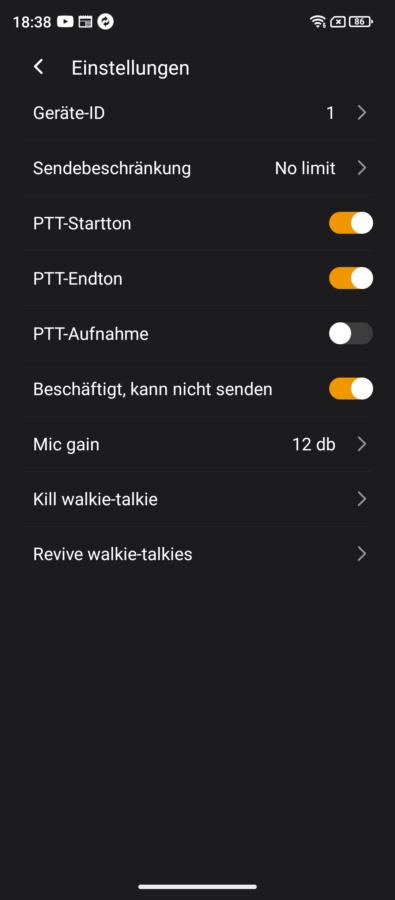 ulefone armor26 ultra walkietalkie settings2