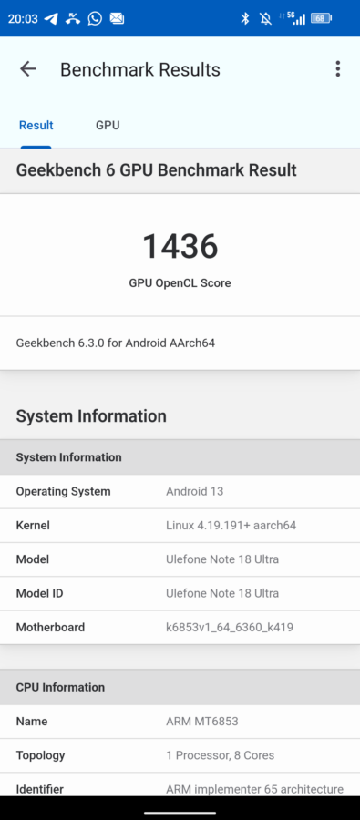 Ulefone Note 18 Ultra Test Bench 11