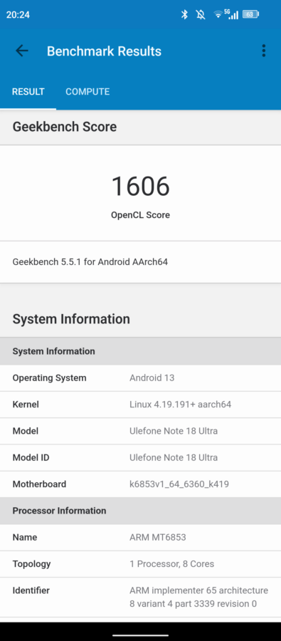 Ulefone Note 18 Ultra Test Bench 13