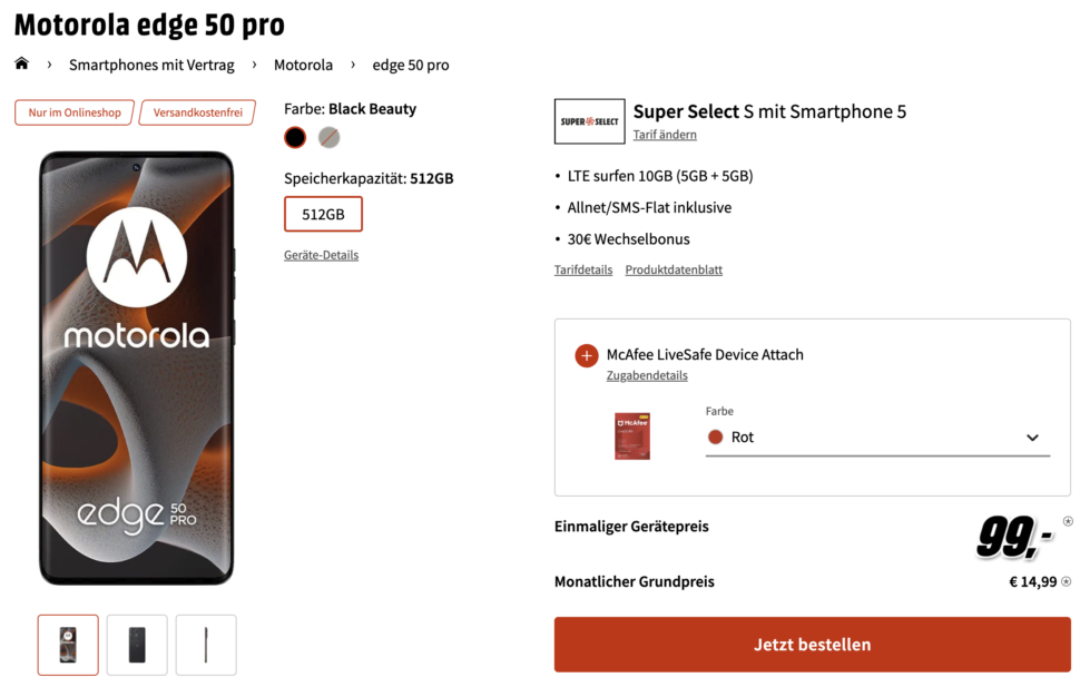 motorola edge pro mediamarkt
