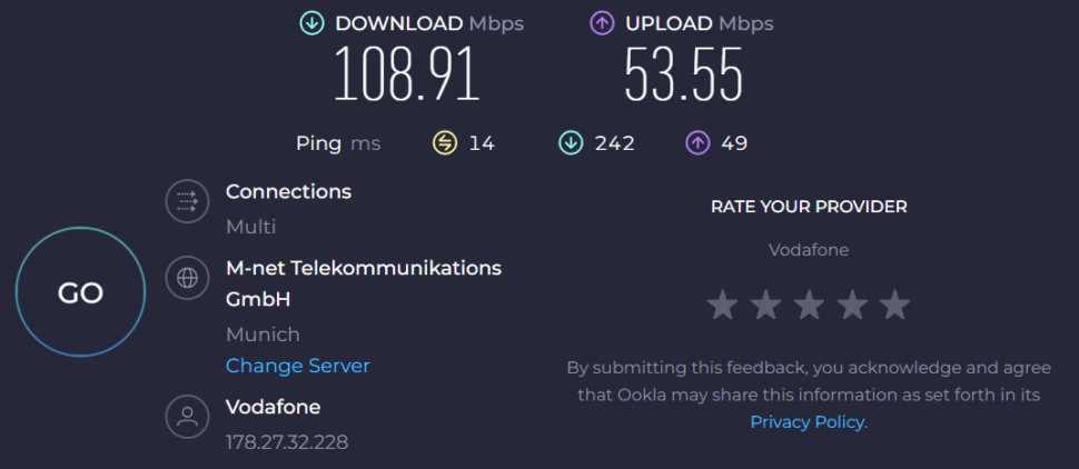 WLAN Geschwindigkeit Beelink EQ13