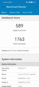 Test Honor200 Lite Geekbench5