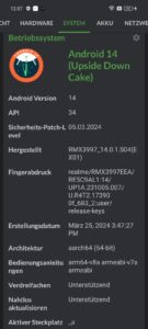Realme 12x Android 14 und System 2