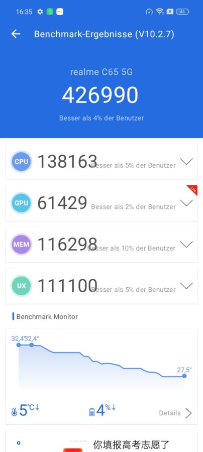 Realme 12x Leistung und Benchmark 1