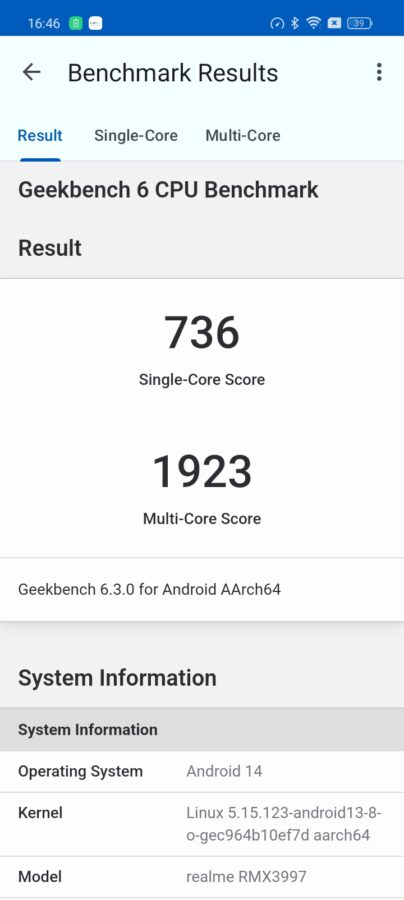 Realme 12x Leistung und Benchmark 6