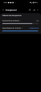 Samsung Galaxy Watch 7 Test Screenshot Energiewert 1