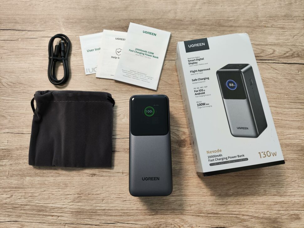 Ugreen Nexode 20000mAh Powerbank Lieferumfang 2