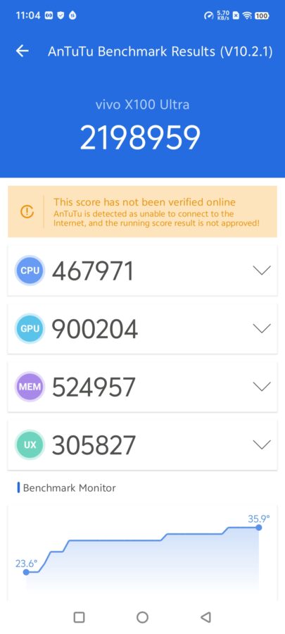 Vivo X100 Ultra Test antutu10
