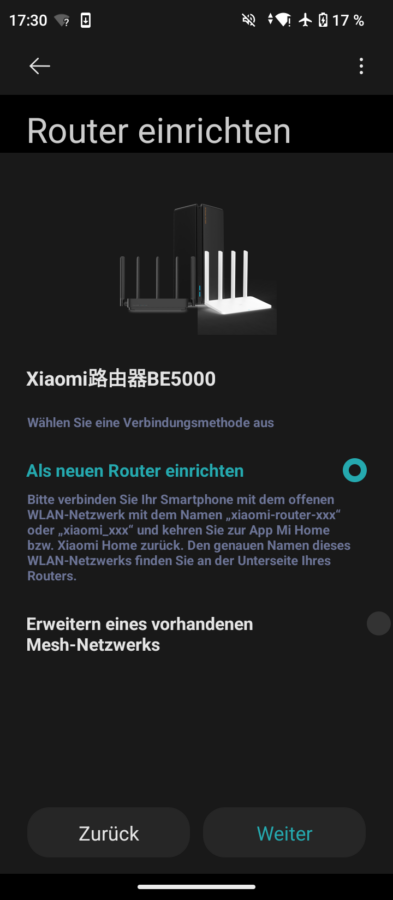 Xiaomi BE5000 Einrichtung App 2