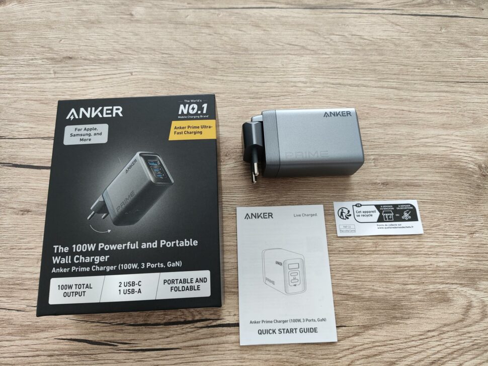 Anker Prime 100W faltbares Ladegeraet Lieferumfang 1