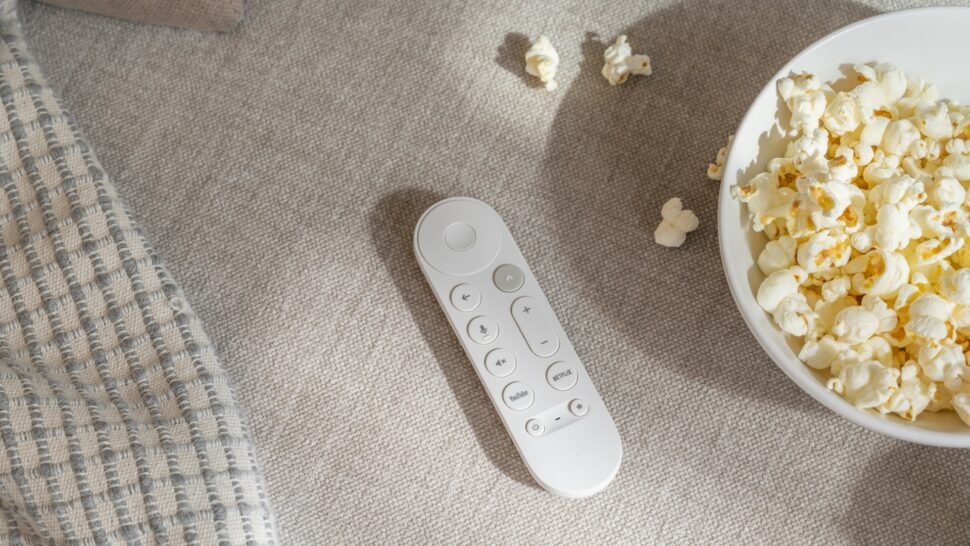 Porcelain Remote Google TV Streamer