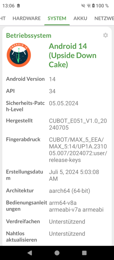 Cubot Max 5 Android 14 3