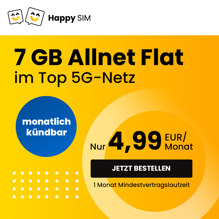 Happy SIM Mobilfunk Angebot 2024 2