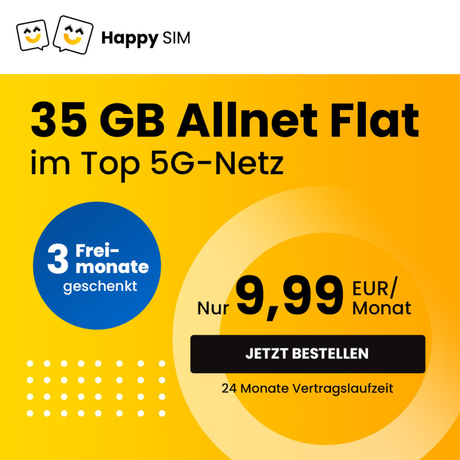 Happy SIM Mobilfunk Angebot 2024 5