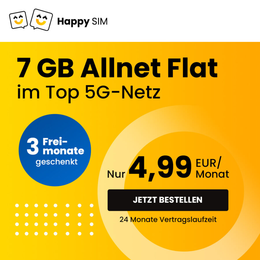 Happy SIM Mobilfunk Angebot 2024