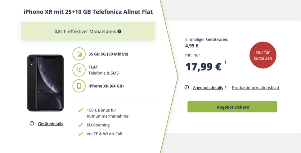 Freenet Deal 35GB o2 Vertrag