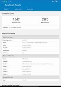 OnePlus Pad 2 Test Geekbench 2