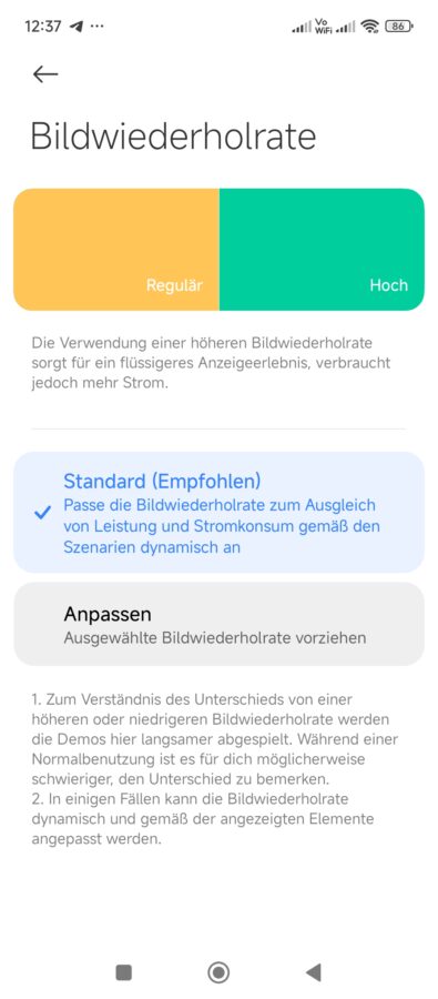 Poco M6 4G Displaysettings 1