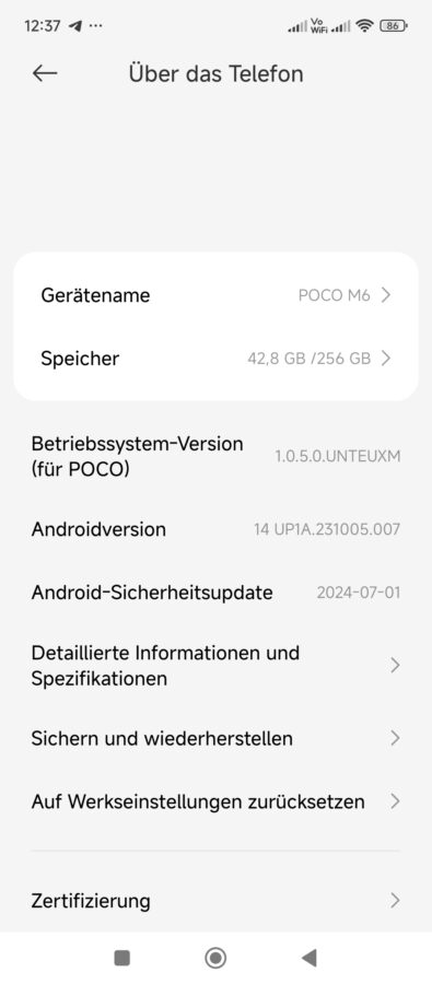 Poco M6 4G HyperOS Android 14 8