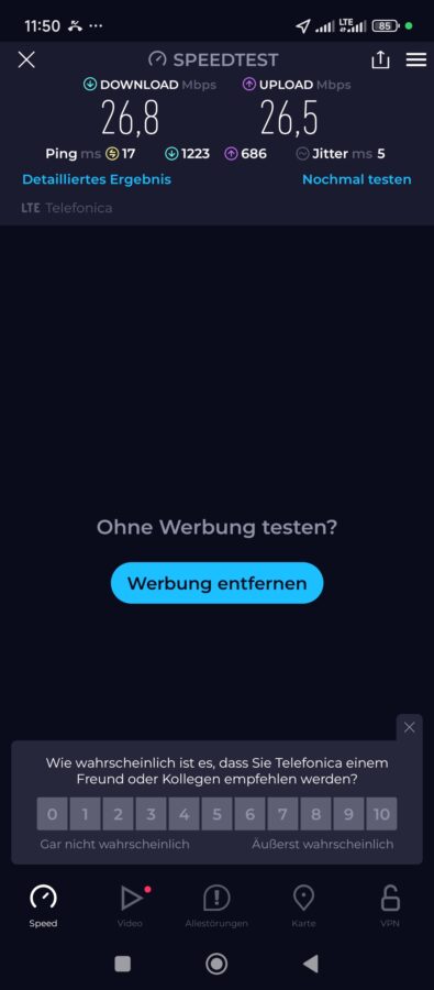 Poco M6 4G LTE Speedtest