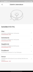 Test SwitchBot K10 Pro Funktionen 5