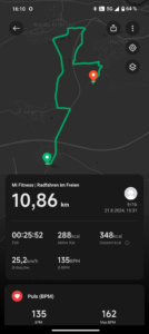 Xiaomi Smart Band 9 Test Fahrrad 2