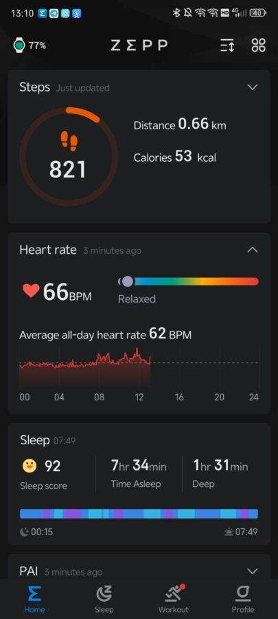 Amazfit T Rex 3 Zepp App