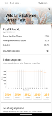 Google Pixel 9 Pro XL wildlife extreme stresstest
