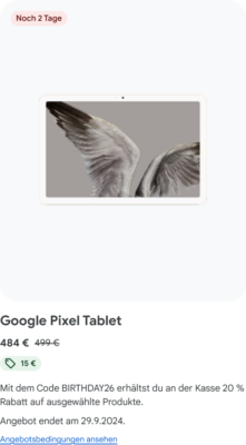 Pixel Tablet Google Geburtstag