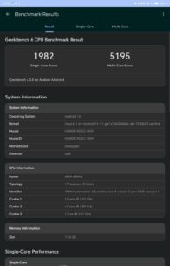 Honor MagicPad 2 Test Screenshot Geekbench 1