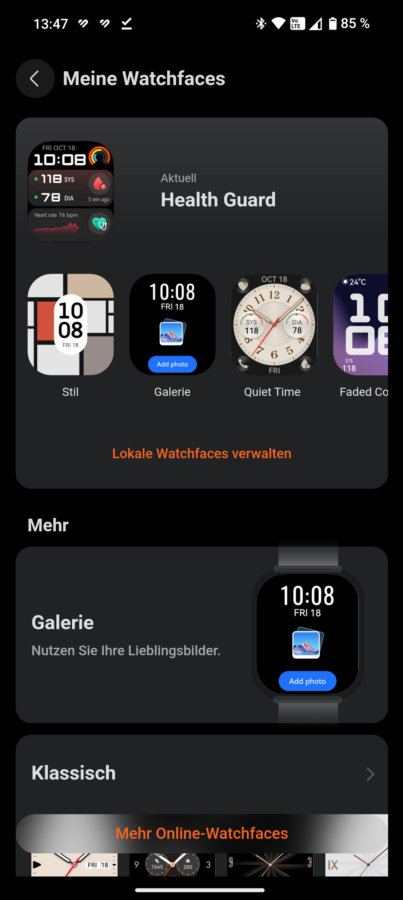 Huawei Watch D2 Test Screenshot App 1