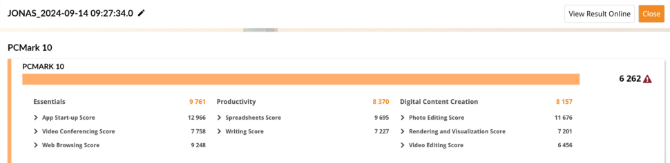 PC Mark benchmark