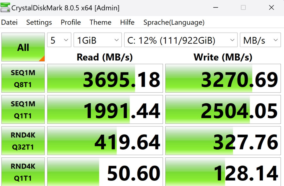 ssd geschwindigket