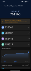 Nothing Phone 2a Plus Test Screenshot Antutu v10