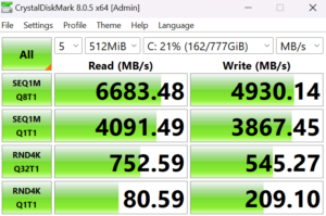 RedMagic Titan 16 Test Benchmark Speicher