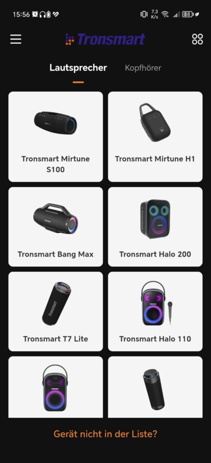 Tronsmart Mirtune H1 App 2