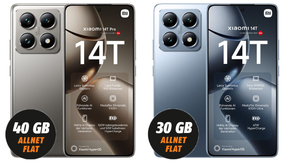 Klarmobil Xiaomi 14T 14T Pro Vertragsdeal 1