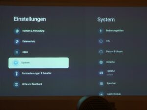 XGIMI MoGo 3 Pro System und Einstellungen 27